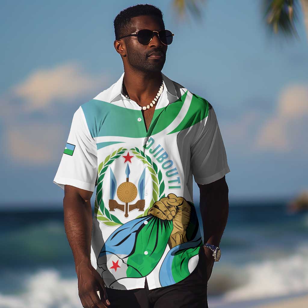 Personalized Happy Djibouti Hawaiian Shirt Independence Day