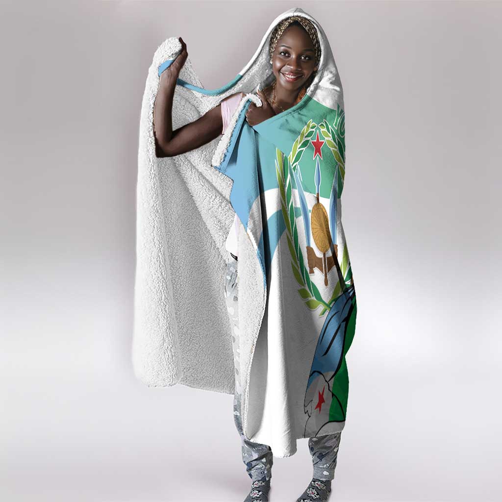 Personalized Happy Djibouti Hooded Blanket Independence Day