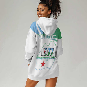 Personalized Happy Djibouti Hoodie Dress Independence Day
