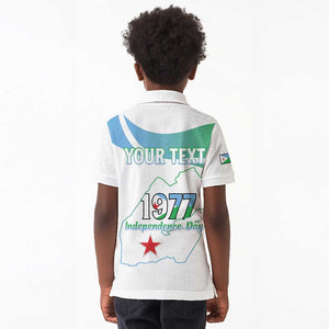 Personalized Happy Djibouti Kid Polo Shirt Independence Day