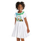 Personalized Happy Djibouti Kid Short Sleeve Dress Independence Day