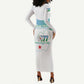 Personalized Happy Djibouti Long Sleeve Bodycon Dress Independence Day LT15
