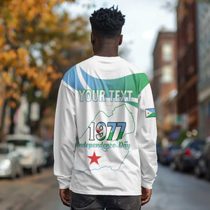 Personalized Happy Djibouti Long Sleeve Shirt Independence Day