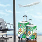 Personalized Happy Djibouti Luggage Cover Independence Day