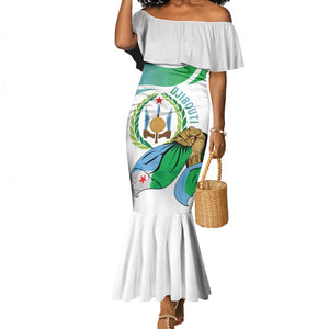 Personalized Happy Djibouti Mermaid Dress Independence Day
