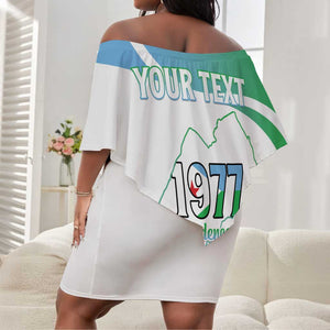 Personalized Happy Djibouti Off Shoulder Short Dress Independence Day