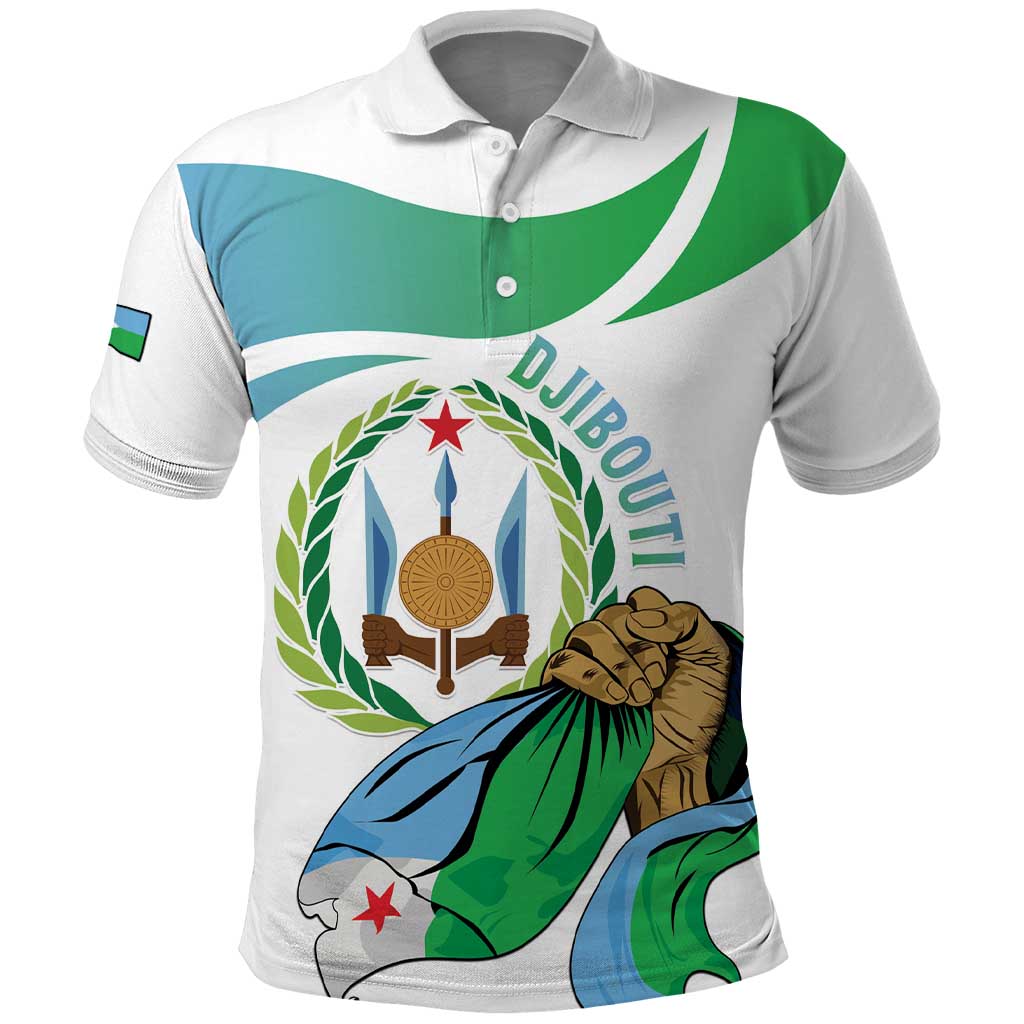 Personalized Happy Djibouti Polo Shirt Independence Day