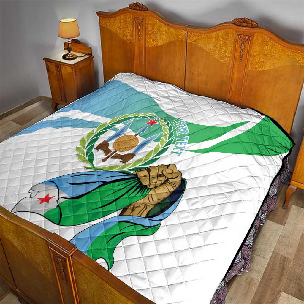 Personalized Happy Djibouti Quilt Independence Day