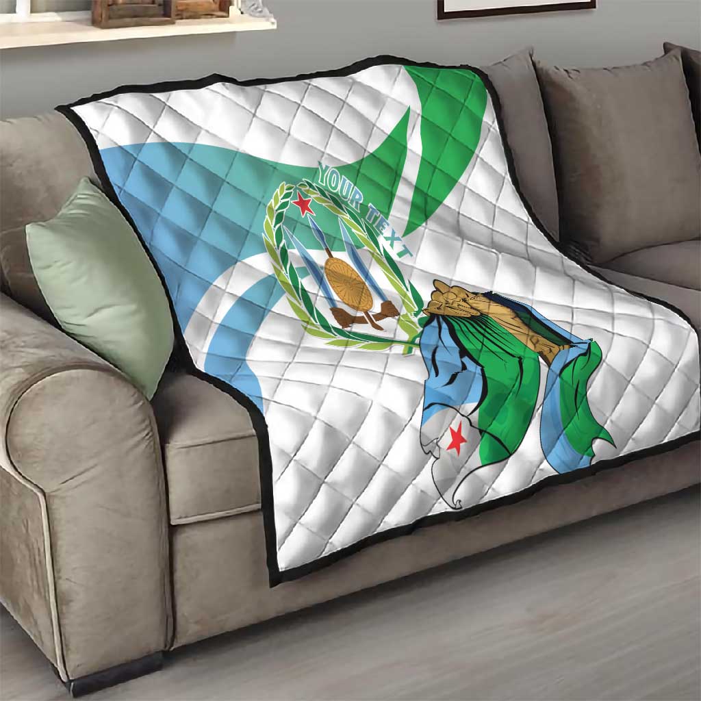 Personalized Happy Djibouti Quilt Independence Day