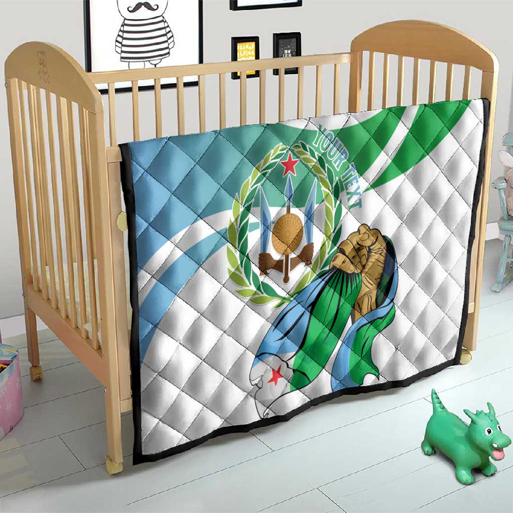 Personalized Happy Djibouti Quilt Independence Day