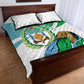 Personalized Happy Djibouti Quilt Bed Set Independence Day