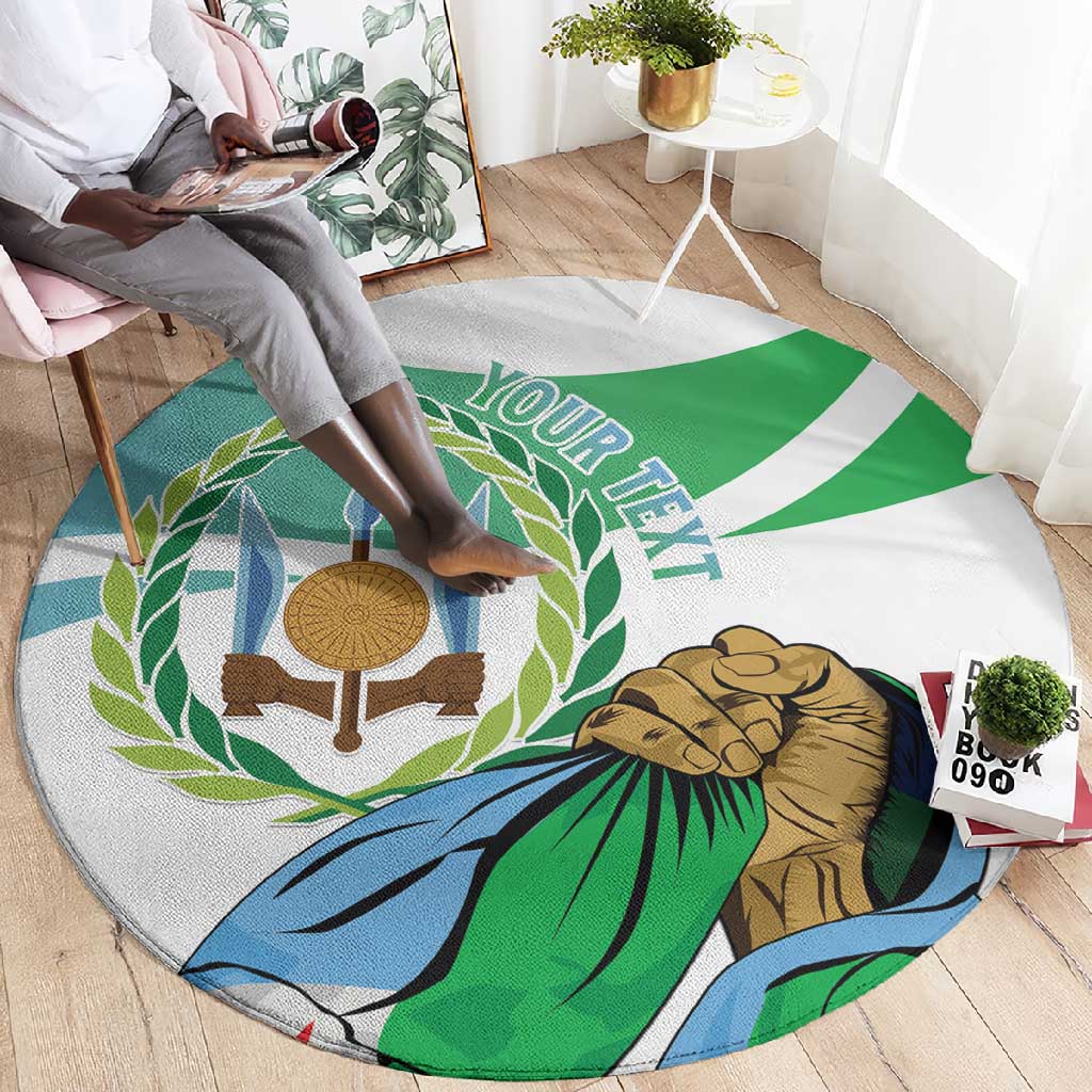 Personalized Happy Djibouti Round Carpet Independence Day