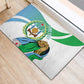 Personalized Happy Djibouti Rubber Doormat Independence Day
