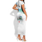 Personalized Happy Djibouti Short Sleeve Bodycon Dress Independence Day LT15