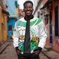 Personalized Happy Djibouti Sleeve Zip Bomber Jacket Independence Day