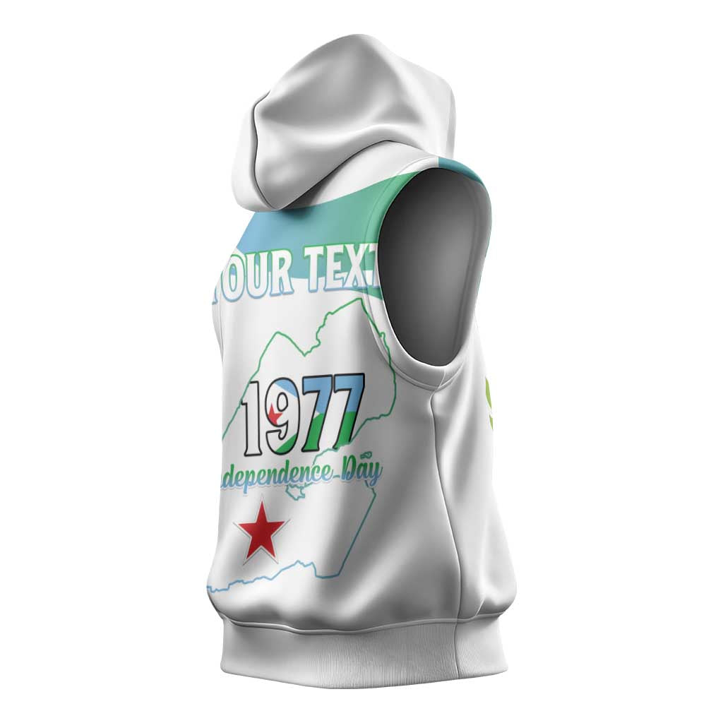 Personalized Happy Djibouti Sleeveless Hoodie Independence Day - African Pride