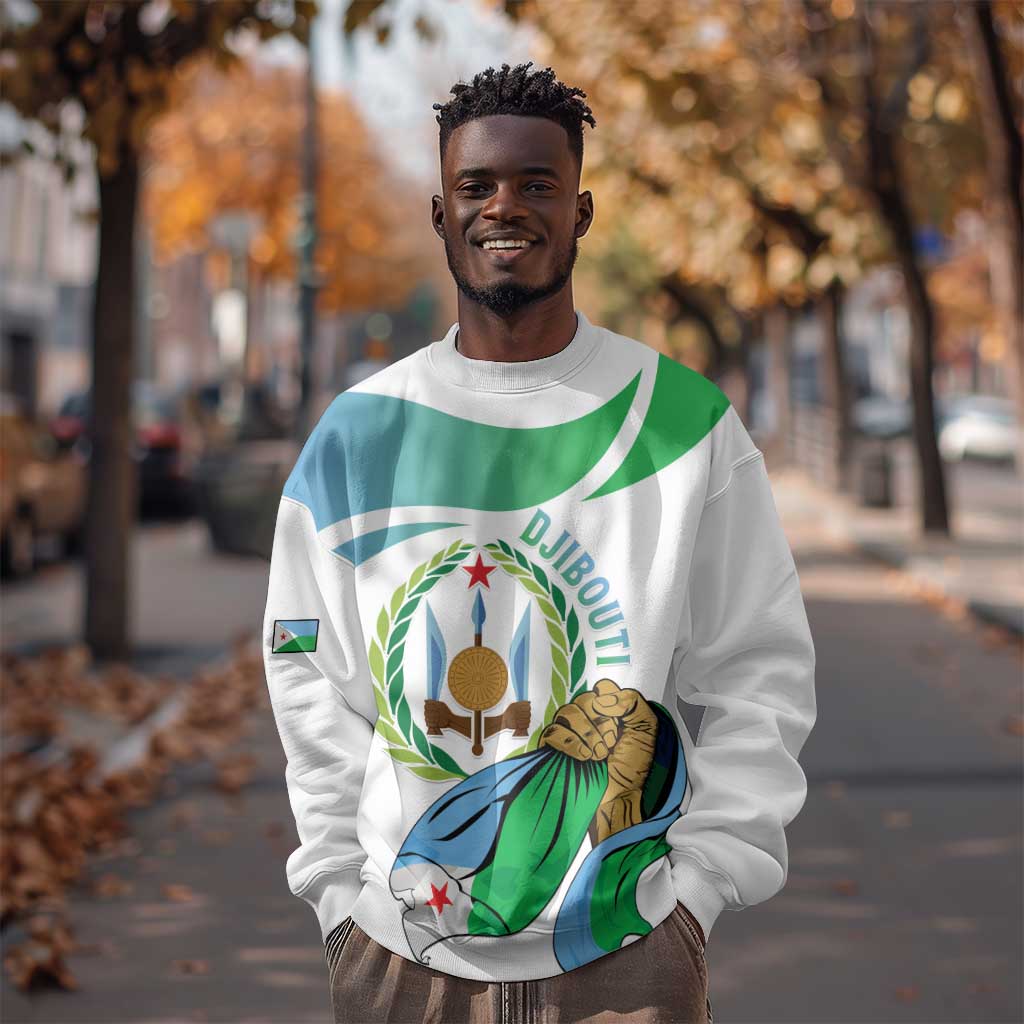 Personalized Happy Djibouti Sweatshirt Independence Day