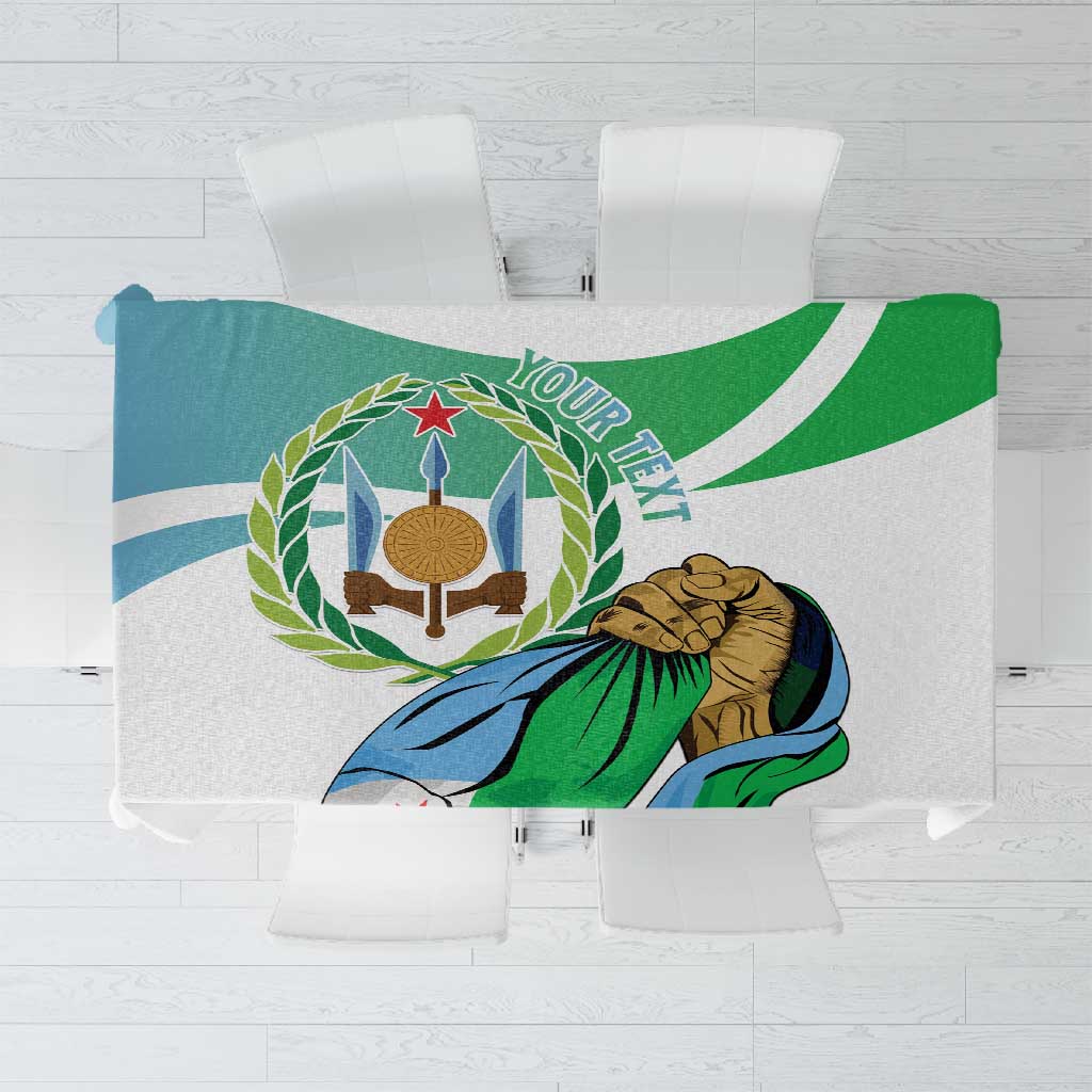 Personalized Happy Djibouti Tablecloth Independence Day