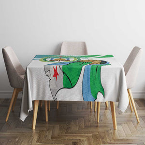 Personalized Happy Djibouti Tablecloth Independence Day