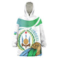 Personalized Happy Djibouti Wearable Blanket Hoodie Independence Day