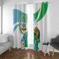 Personalized Happy Djibouti Window Curtain Independence Day