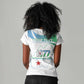 Personalized Happy Djibouti Women V-Neck T-Shirt Independence Day