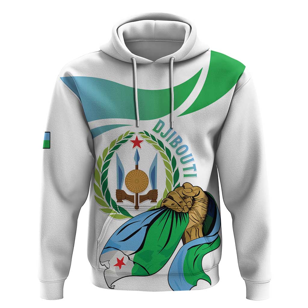 Personalized Happy Djibouti Zip Hoodie Independence Day