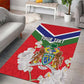 Personalized Gambia Area Rug Coat Of Arms - African Pattern