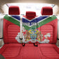 Personalized Gambia Back Car Seat Cover Coat Of Arms - African Pattern