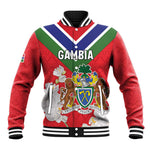 Personalized Gambia Baseball Jacket Coat Of Arms - African Pattern