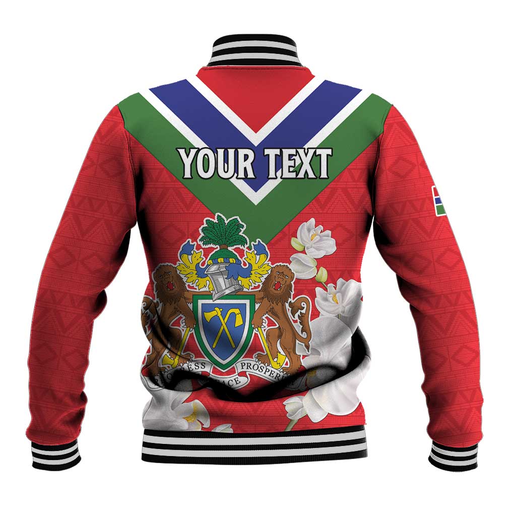 Personalized Gambia Baseball Jacket Coat Of Arms - African Pattern