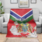 Personalized Gambia Blanket Coat Of Arms - African Pattern
