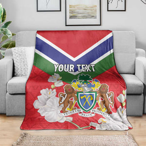Personalized Gambia Blanket Coat Of Arms - African Pattern