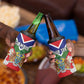 Personalized Gambia 4 in 1 Can Cooler Tumbler Coat Of Arms - African Pattern