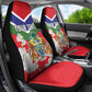Personalized Gambia Car Seat Cover Coat Of Arms - African Pattern