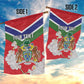 Personalized Gambia Garden Flag Coat Of Arms - African Pattern