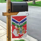 Personalized Gambia Garden Flag Coat Of Arms - African Pattern