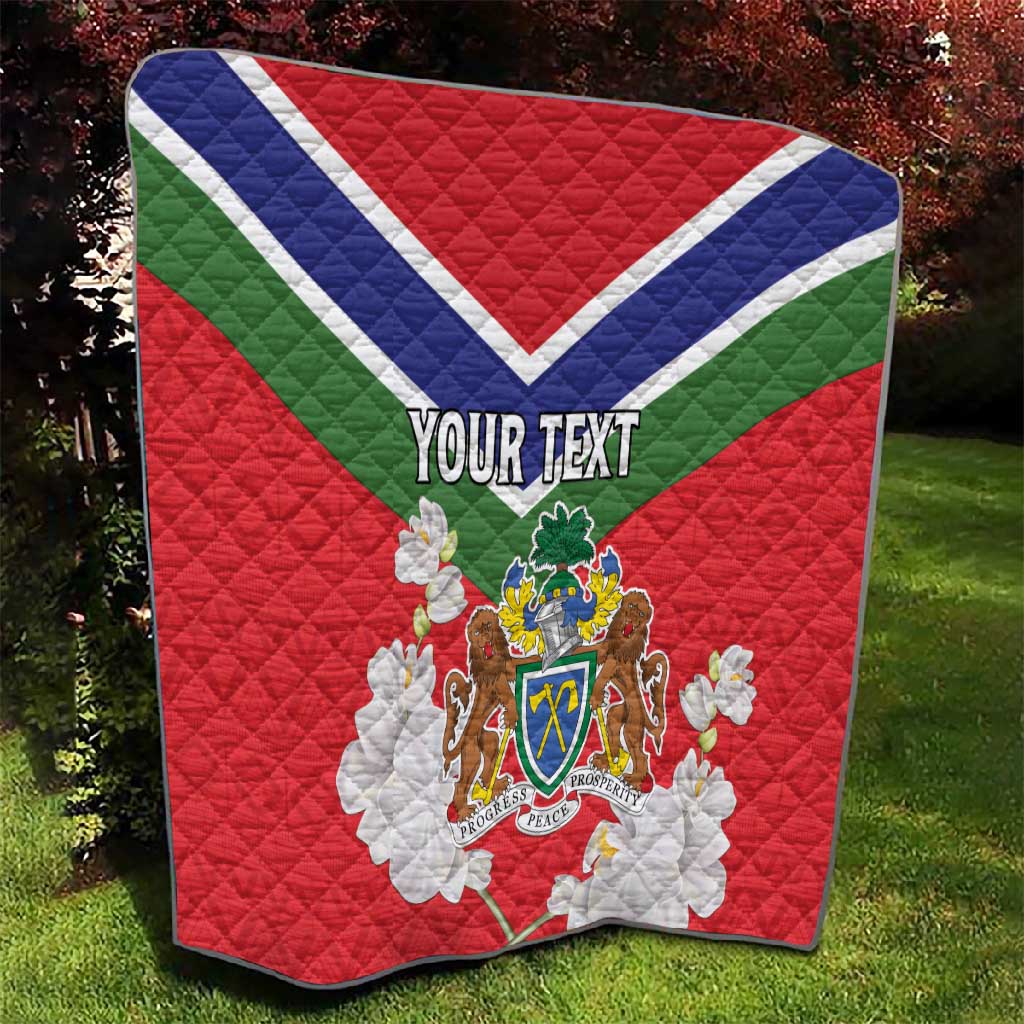 Personalized Gambia Quilt Coat Of Arms - African Pattern