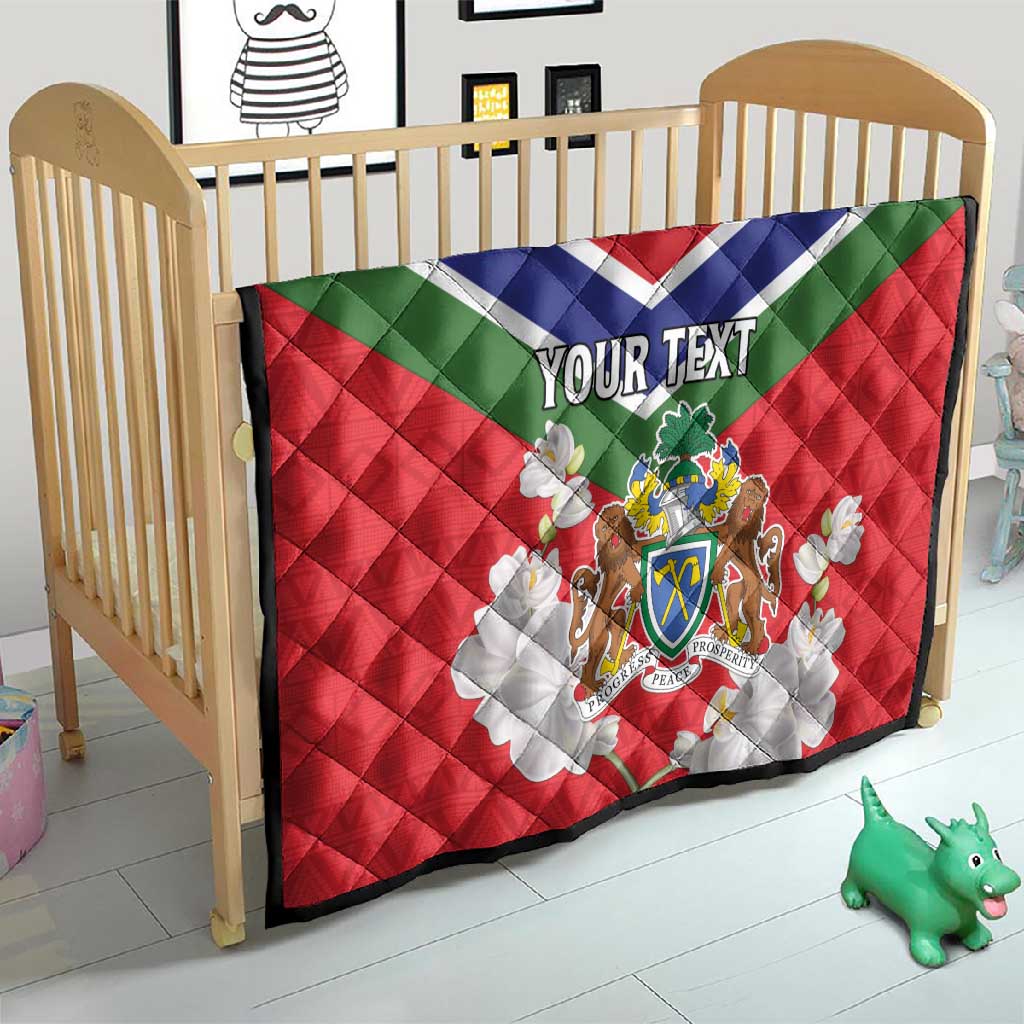Personalized Gambia Quilt Coat Of Arms - African Pattern