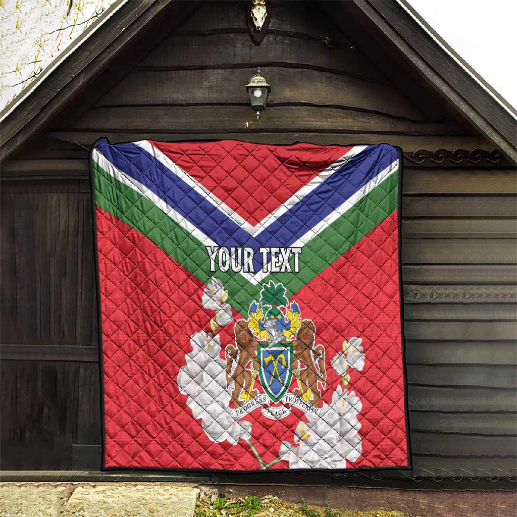 Personalized Gambia Quilt Coat Of Arms - African Pattern