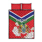 Personalized Gambia Quilt Bed Set Coat Of Arms - African Pattern