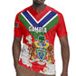 Personalized Gambia Rugby Jersey Coat Of Arms - African Pattern