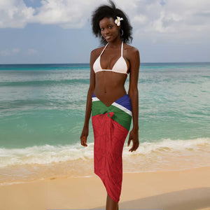 Personalized Gambia Sarong Coat Of Arms - African Pattern