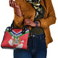 Personalized Gambia Shoulder Handbag Coat Of Arms - African Pattern