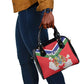 Personalized Gambia Shoulder Handbag Coat Of Arms - African Pattern