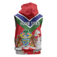 Personalized Gambia Sleeveless Hoodie Coat Of Arms - African Pattern - African Pride