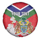 Personalized Gambia Spare Tire Cover Coat Of Arms - African Pattern