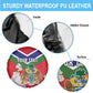 Personalized Gambia Spare Tire Cover Coat Of Arms - African Pattern