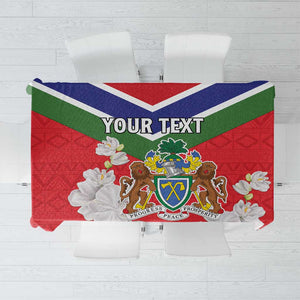 Personalized Gambia Tablecloth Coat Of Arms - African Pattern