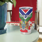 Personalized Gambia Tumbler Cup Coat Of Arms - African Pattern
